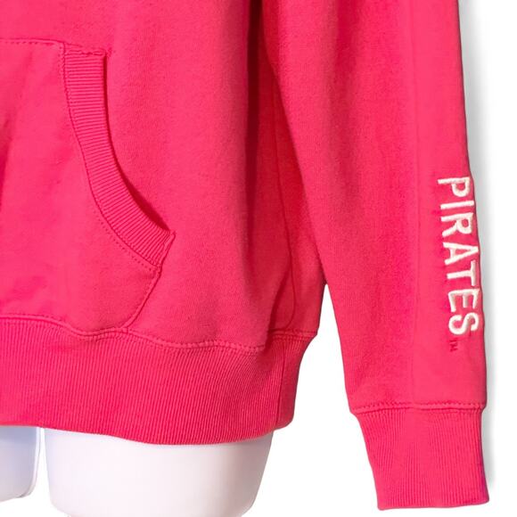 ECU Pirates Hot Pink Hoodie Sweatshirt Stadium Athletics Women’s L Fleece Lined - Picture 5 of 6